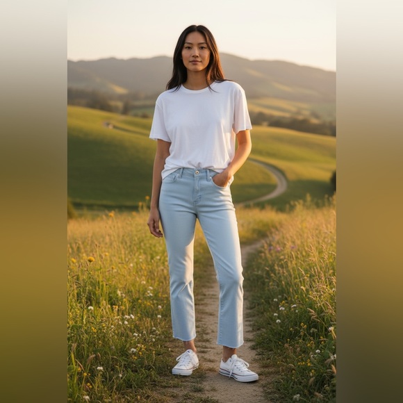 L'AGENCE Denim - L'AGENCE Light Blue Flare Jeans